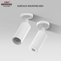 Cadre de downlight led monté en surface réglable à 360 degrés boîtier transformateur de surface de plafond led rond