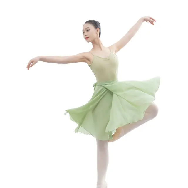 Faldas de <span class=keywords><strong>Ballet</strong></span> de gasa para mujer, faldas largas de baile transparentes, 0602106