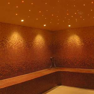 Lámpara de Techo LED Elanby de Cristal y Cobre con Forma de Estrellas y Carámbanos, Clasificación IP68, Alto CRI 80, 6000K Luz Diurna, para Uso en Sauna Infrarroja - Product Image 3