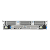 Serveur 2U RS720A-E13-RS8G à double processeur, optimisé pour jusqu'à 3 GPU double emplacement, jusqu'à 24 RDIMM, 8 NVMe/SATA/SAS, stockage optimisé