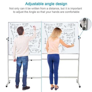 ZOIFUN Wholesale Mobile Whiteboard Height Adjustable Magnetic White <strong>Board</strong> With Stand - Product Image 4