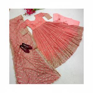 Robes de soirée styliste Robe de soirée élégante avec ensemble Pent et Dupatta - Product Image 1