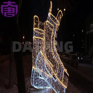 Calcetín Navideño Decorativo con Luz LED Cálida para Fiestas en Casa y Exhibición en Centros Comerciales - Product Image 6