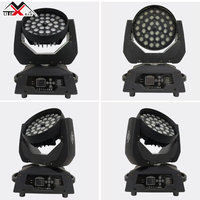 Meilleures ventes RGBW 4 en 1 36 X 10W E27 LED Moving Head Wash Zoom Light avec contrôle DMX512, indice de protection IP33 pour DJ, scène, discothèque