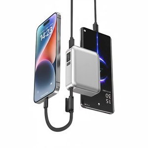 포켓 미니 10000mAh 전원 은행 22.5W 고속 충전 내장 타입 C 랜야드 케이블 LED 디스플레이 휴대용 충전기 배터리 팩 - Product Image 4