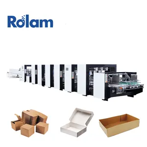 Rolam الأكثر شعبية مصنع مباشرة PCS آلة لصق 6 الزاوية للكرتون التلقائي للطي لاصق للعلب الكرتونية