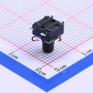 K2-6639SP-J4SC-04 Tactile Switch SMD-4P,6x6mm Switch Single Pole Single Throw Round Button 2.5N Vertical Mount - Product Image 2