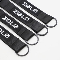 Lanière personnalisée promotionnelle en polyester jacquard tissé et brodé avec mousqueton, impression offset pour porte-clés de moto