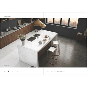 Marmo Classic Carrara White Digital Glazed Porcelain Tiles 1200x1200mm Polished Floor Slabs - Product Image 4