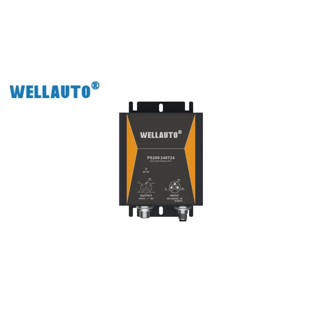 WELLAUTO PS209 IP67 Switching Power Supply with 230V Input 24VDC Output 8A 240W Rated Power
