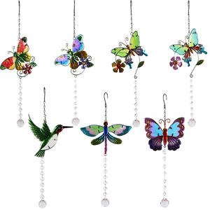 Commercio all'ingrosso <span class=keywords><strong>uccello</strong></span> & farfalla Sun Catcher di cristallo decorazione appesa per giardino esterno o casa durevole metallo & ferro materiali - Product Image 6