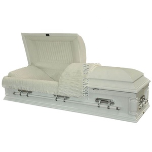 Ataúd de álamo blanco casero de madera barato al por mayor de ANA China para <span class=keywords><strong>los</strong></span> muertos - Product Image 1