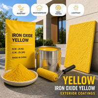 Oxyde de fer jaune de haute pureté professionnel en poudre pour béton, briques, peinture, revêtement et construction