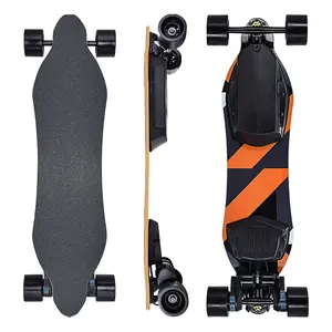 De gros planche à roulettes 12-Double moyeu pour Skateboard électrique, Skate à double planche à roulettes avec érable chinois, nouveau modèle, livraison gratuite