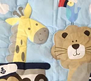 Edredón de algodón Patchwork bebé con bordado edredón diseño Animal juego de cama bebé guardería juego de cama - Product Image 2