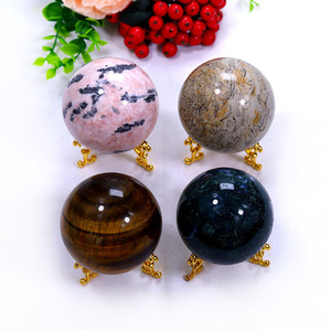 Al por mayor al por mayor bola de cristal jaspe rojo cristal de cuarzo piedras esfera - Product Image 4