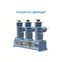 Disjoncteur automatique 11KV 12KV triphasé 20kA à haute capacité de coupure, disjoncteur à vide monté sur poteau extérieur