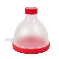 Conteneur de protéines en poudre portable avec logo personnalisé, avec porte-clés, flacon de protéines en poudre en forme d'entonnoir, porte-clés, sac pendentif