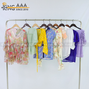 Chemise en soie pour femmes de qualité supérieure, d'occasion, de haute qualité, vêtements d'été d'occasion, lot de chemises pour femmes de la marque PUYI - Product Image 4