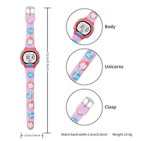 Nouvelle Arrivée 2025 – Montre Numérique Sportive Lumineuse à LED Personnalisable pour Enfants, Motif Dessin Animé, Étanche, Style Luxe Rétro, par Mingrui