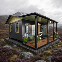Studio modulaire préfabriqué clé en main de 20 pieds avec cuisine et salle de bain pour maison d'hôtes dans la cour