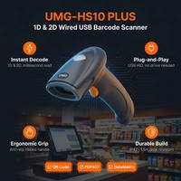 Lecteur de codes-barres 2D filaire haute précision UMG-HS10 PLUS, scanner QR USB portable pour système de point de vente de magasin de cosmétiques