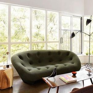 Freehand <b>Space</b> Semicircular Sofa Tufted Foam Filling Art Design Living Room Furniture - Product Image 2