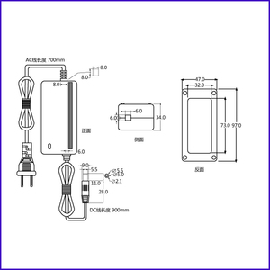 Adaptateur universel AC/DC <span class=keywords><strong>WHOOSH</strong></span> HX08-1202 12VDC 2A 24W Haute efficacité Boîtier en plastique PC pour USA/UK/EU - Product Image 4
