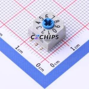 PFG-10S Rotary Encoder Switch SMD Switch ( Number of Detents: 10 )( Encoding Type: True Code )( Operating Temperature: ) - Product Image 1