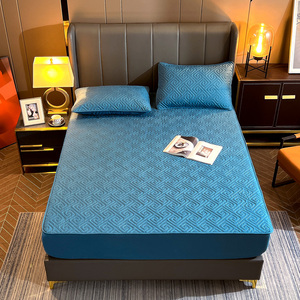 Protège-<span class=keywords><strong>matelas</strong></span> matelassé de luxe King Size, doux, antidérapant, couverture complète, literie confortable - Product Image 1