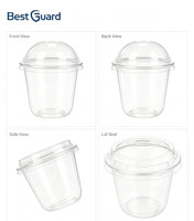 Barquette en plastique transparente PET recyclable sur mesure, épaisseur 1 mm, pour emballage alimentaire, yaourt, fruits, jetable, type clamshell