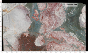 Tấm đá cẩm thạch màu hồng xanh lá cây vân Centurymosaic New Tinta Art, bề mặt bóng, màu hồng bốn mùa, dùng cho mặt bếp, biệt thự, tường nhà tắm - Product Image 3