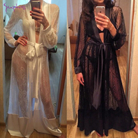 See Through Lace Robe for Women, Kimono Gown, Bathrobe