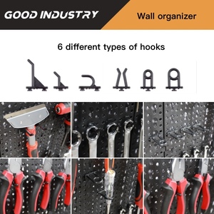 <span class=keywords><strong>Pegboard</strong></span> với toolboard Hooks phụ kiện hiển thị tường PEG Board kệ với lưu trữ Hook Organizer Bộ dụng cụ - Product Image 3