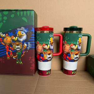 Nouvelle tasse de voiture créative WorldSport Cup, grande capacité de 40 oz, gobelet isotherme en acier inoxydable 304 avec poignée - Product Image 4