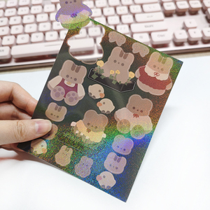 Tùy Chỉnh Trang Trí Trong Suốt Sticker, Cá Nhân Rõ Ràng Sticker Sheets Hôn Cắt Sticker <span class=keywords><strong>Sheet</strong></span> In Ấn - Product Image 6