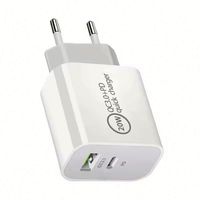 Adaptateur de voyage universel PD 20W Type C et USB à prix avantageux, adaptateur secteur USB, chargeur mural USB, chargeur de téléphone portable pour Royaume-Uni, UE, États-Unis