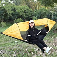 Hamac de Camping en plein air, parasol, balançoire, confort, Parachute, Portable, avec housse de moustiquaire