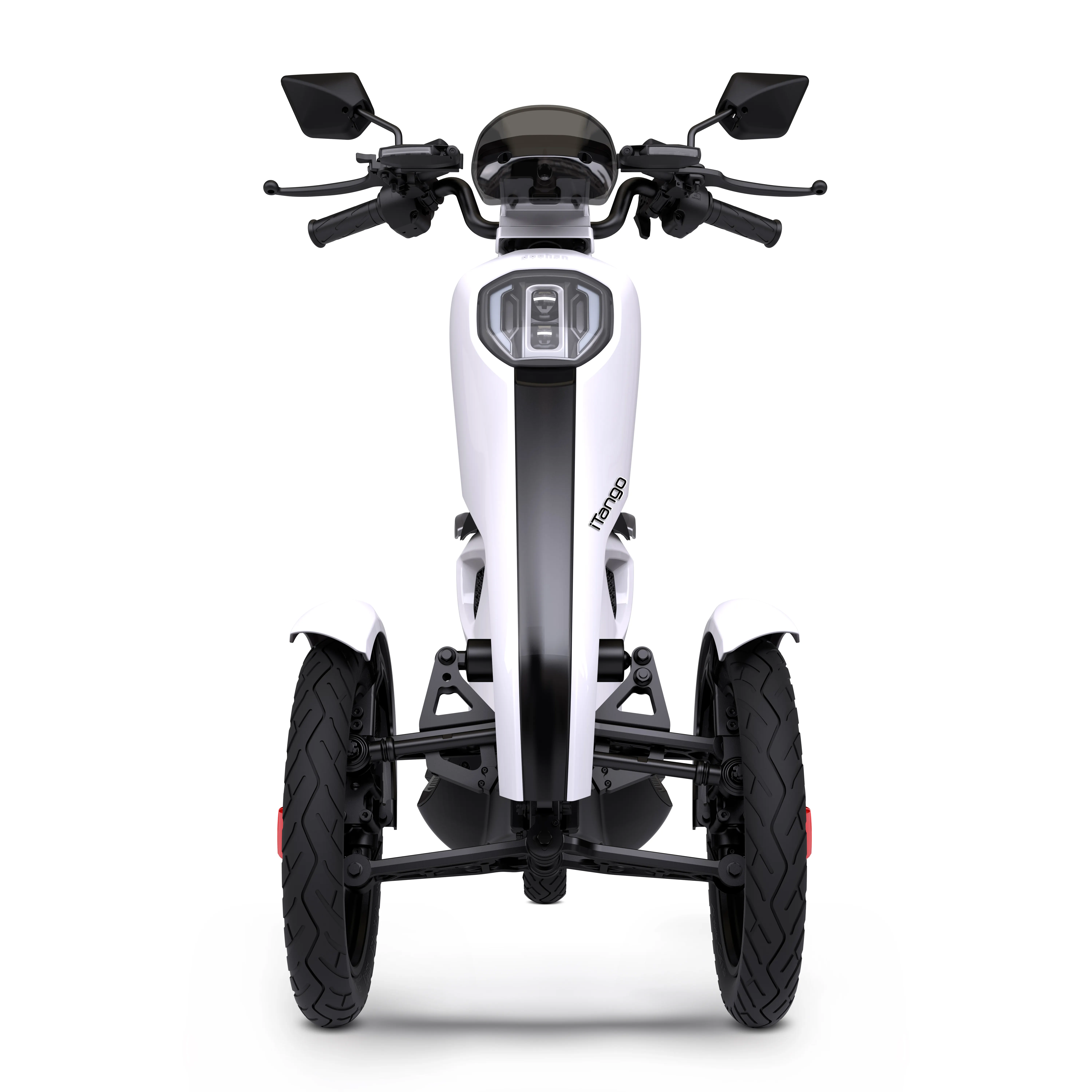 Fashion 12 "Tire China Electric 3 Wheeler Scooter With 1200W BOSCH