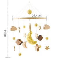 Cloche de lit en bois pour bébé, hochets suspendus en forme de lapin pour berceau, porte-jouet, cadeau pour enfant
