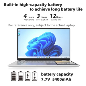 Nhà Máy OEM Kinh Doanh Máy Tính Xách Tay 15.6 + 7 Inch Màn Hình Kép Cảm Ứng Máy Tính Xách Tay Máy Tính Xách Tay Mới Cho Cá Nhân Nhà Sinh Viên - Product Image 2