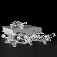 Figurines de tortues en verre de haute qualité, modèle personnalisé, tortues en cristal, artisanat, décoration d'intérieur, cadeaux