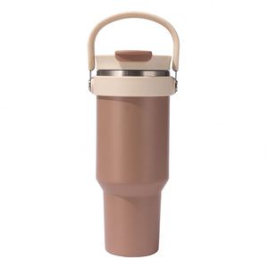 Vaso Térmico de Acero Inoxidable 304 de Doble Pared y Gran Capacidad de 40oz con Tapa Doble para Bebidas, Aislamiento y Asa, para Uso Doméstico - Product Image 5