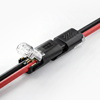 Connecteur de câblage rapide 2 broches à double cœur, conception plug-and-play, sans dénudage de fils requis, 6-9A, pour éclairage LED D2