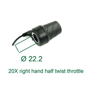 Poignée d'accélérateur Greenpedel <span class=keywords><strong>Wuxing</strong></span> 20X Basic Twist pour vélo électrique avec option de demi-tour de manivelle - Product Image 3