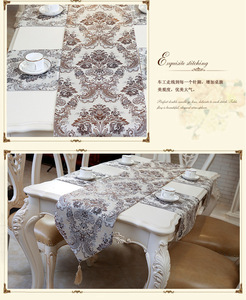 Mantel Individual <span class=keywords><strong>de</strong></span> estilo europeo <span class=keywords><strong>de</strong></span> alta calidad, tapete con flores, Jacquard, <span class=keywords><strong>plateado</strong></span>, para <span class=keywords><strong>mesa</strong></span> <span class=keywords><strong>de</strong></span> comedor - Product Image 6