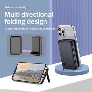 Cargador Inalámbrico Magnético USB Tipo C de 5000mAh y 10000mAh Personalizado, Banco de Energía con Soporte Magnético para iPhone - Product Image 4