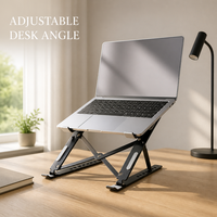 Support de refroidissement pour tablette PC, base de refroidissement pliable et réglable, modèle portable ultra-transparent