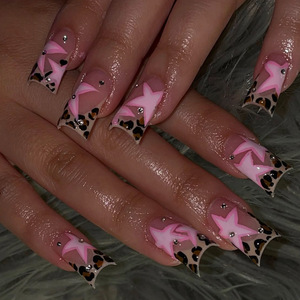 <span class=keywords><strong>Uñas</strong></span> Postizas Económicas al por Mayor, con Diseño de Mapache, <span class=keywords><strong>Acabado</strong></span> Dorado Texturizado, Forma de Flor, 3D, Semimanuales, Hechas a Máquina - Product Image 5