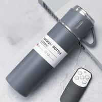 Thermos à double paroi en acier inoxydable isolé sous vide 500 ml, performance thermique de 6 à 12 heures, utilisation portable en extérieur
